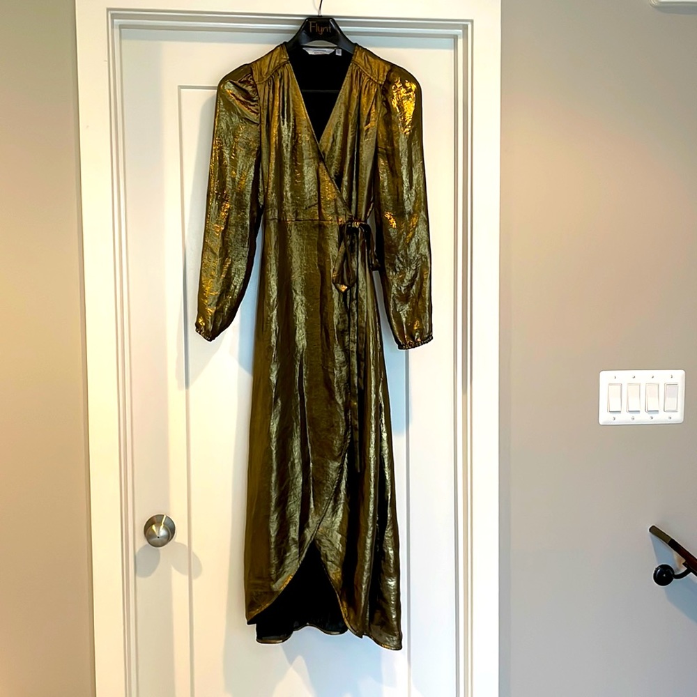 & Other Stories Gold Dress